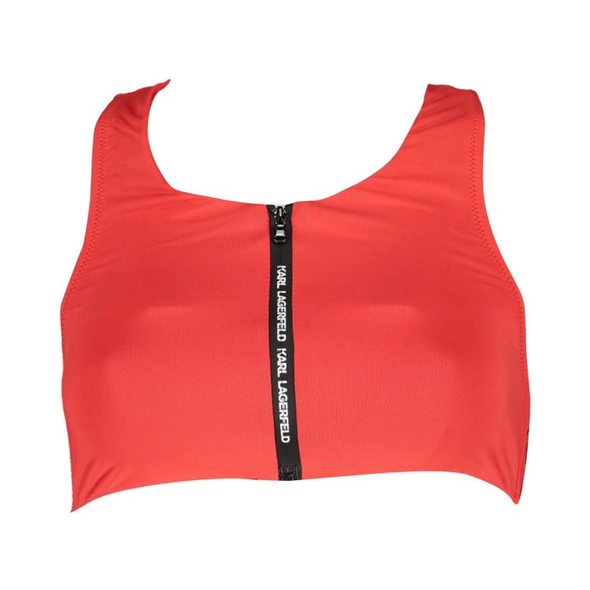 Red Elastane Swimwear