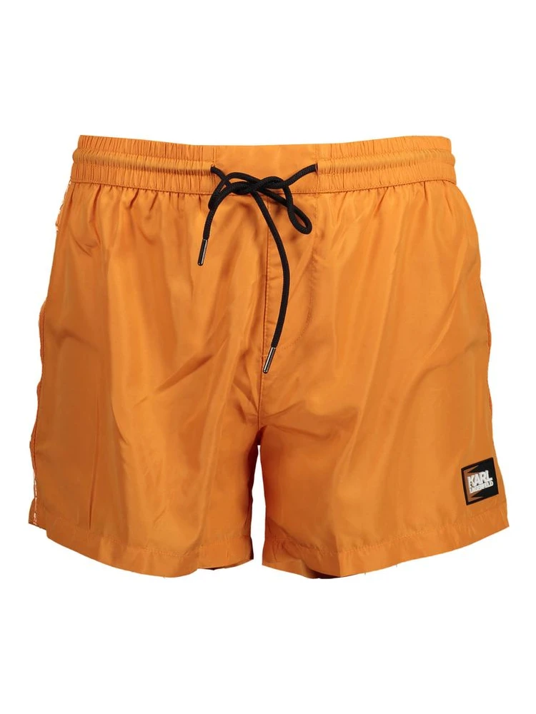 Orange Polyester Swimwear