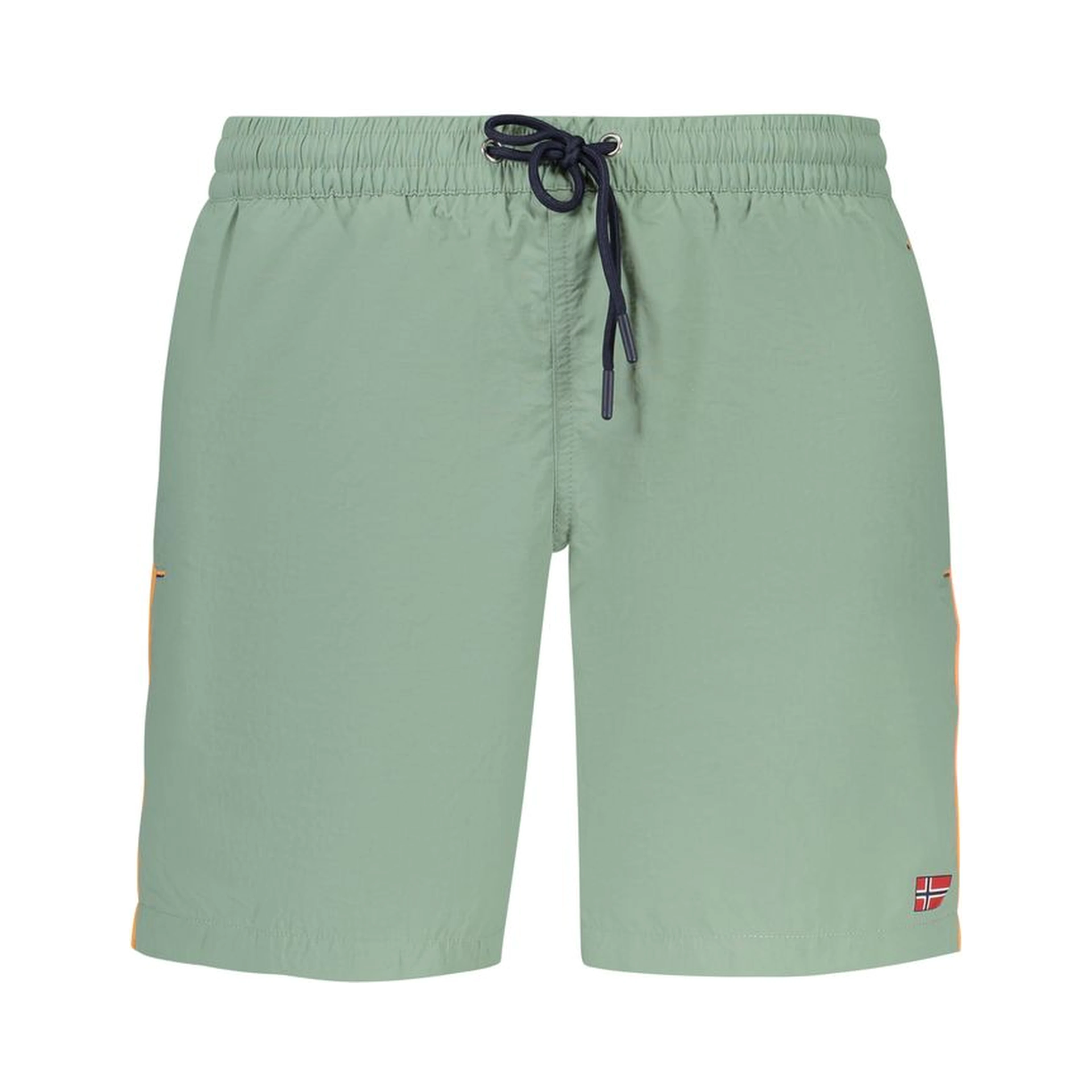 Verde Poliammide Mens Swim Boxer