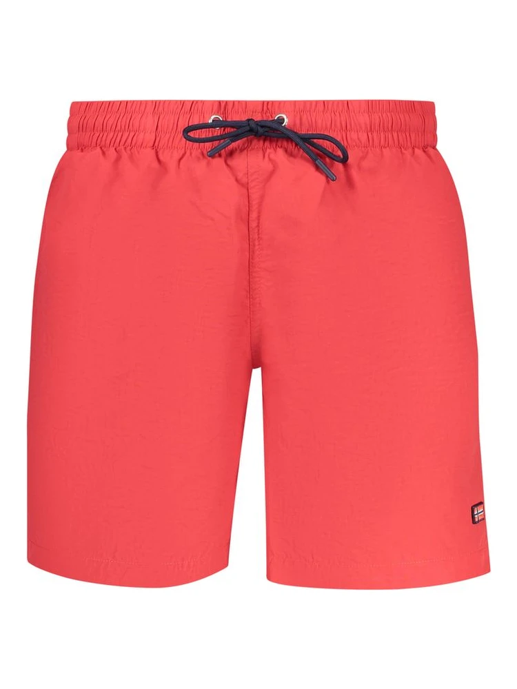 Rosso Poliammide Men's Swim Boxer