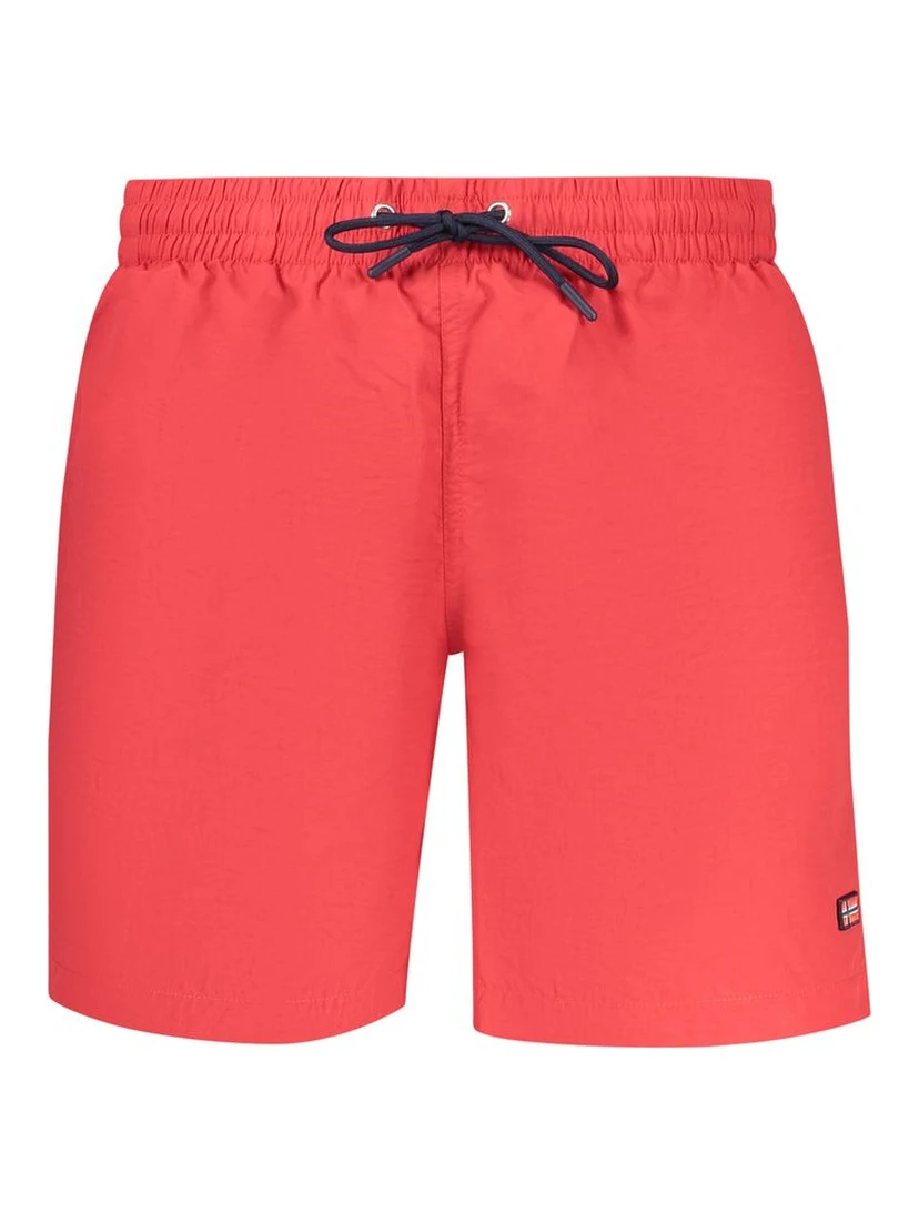 Rosso Poliammide Men's Swim Boxer