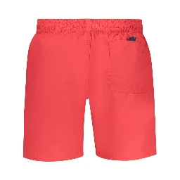 Rosso Poliammide Men's Swim Boxer