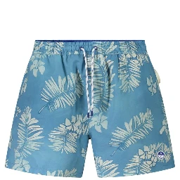 Blue Polyester Swimwear