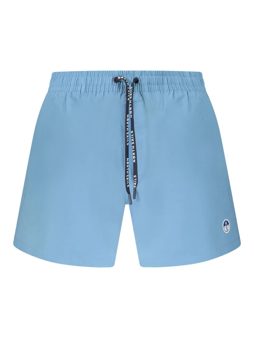 Blue Cotton Swimwear