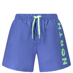 Blu Nylon Men's Swim Boxer