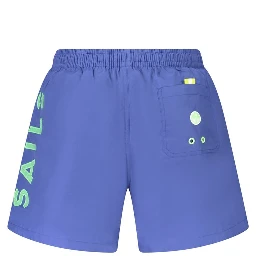 Blu Nylon Men's Swim Boxer
