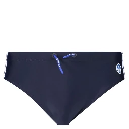 Blu Poliammide Men Swim Brief