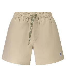 Beige Cotton Swimwear