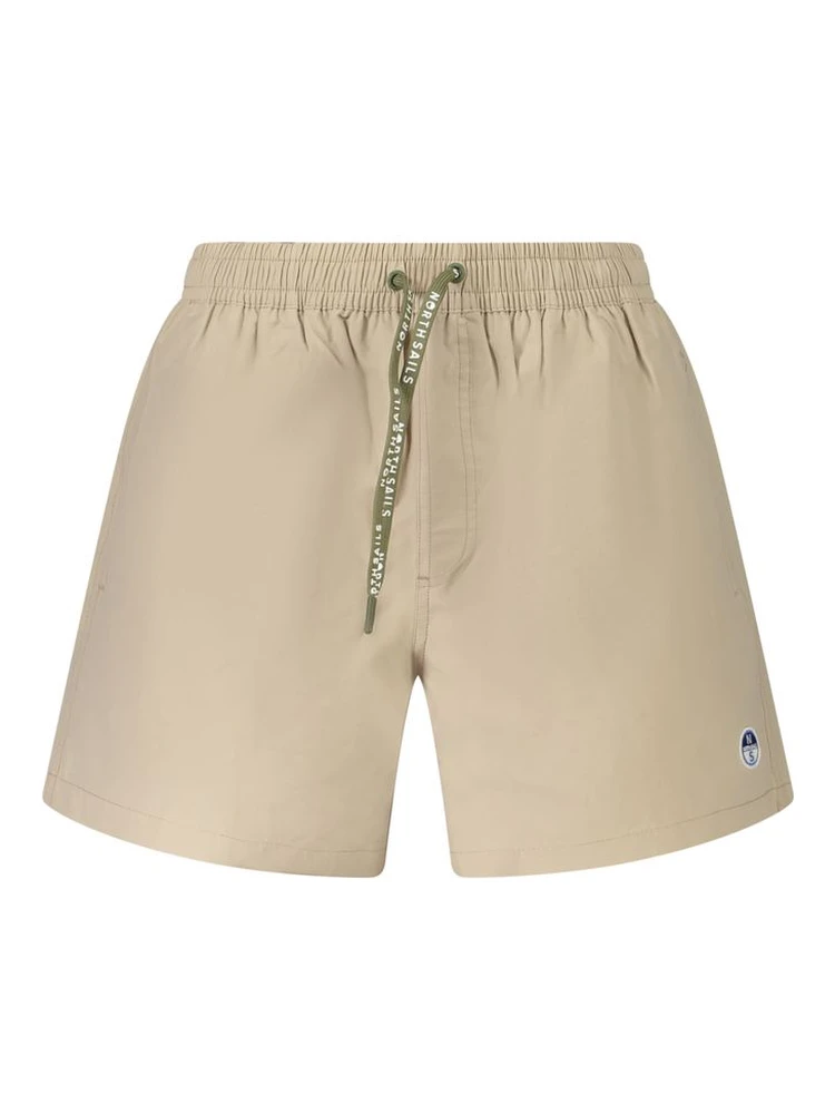 Beige Cotton Swimwear