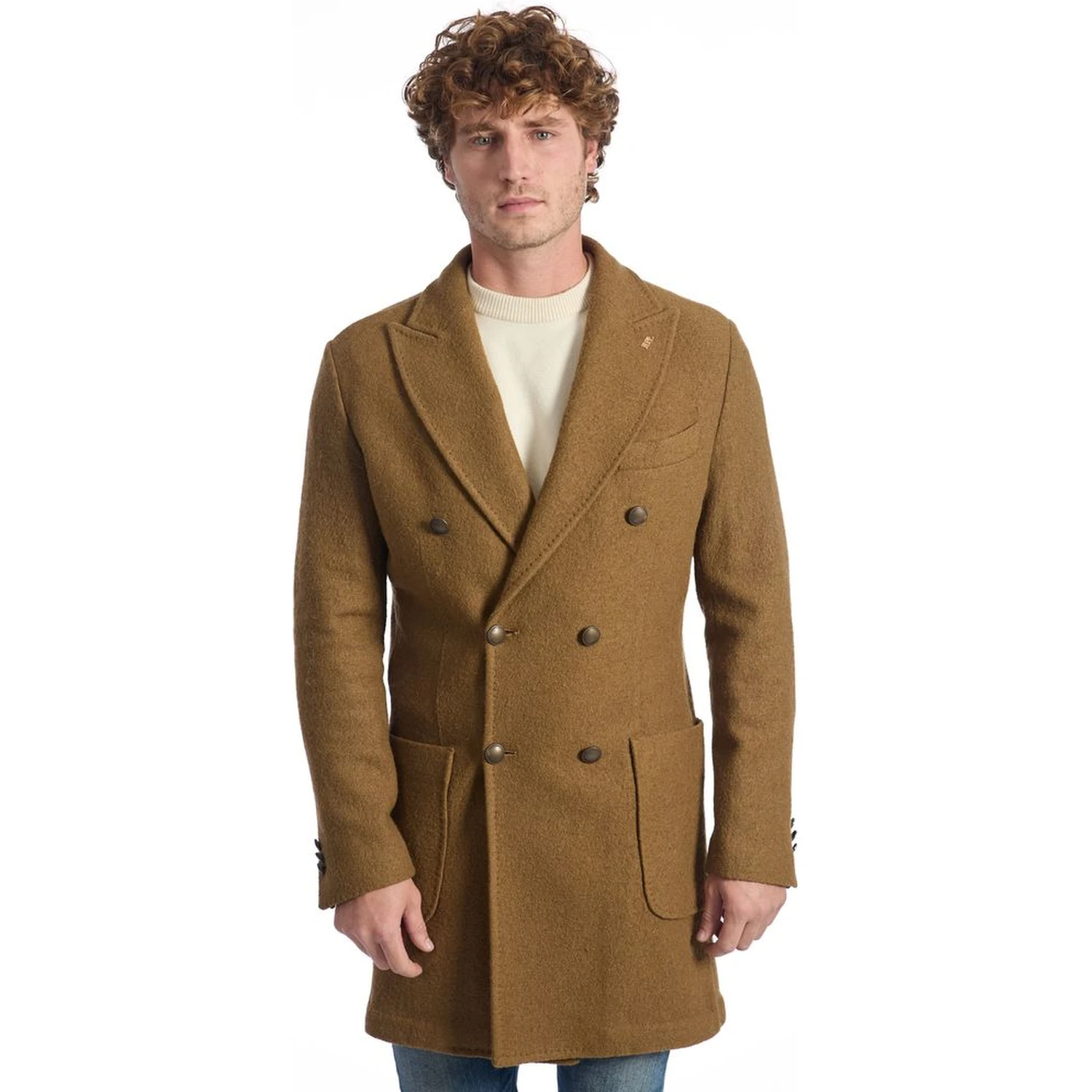Brown Wool Men's Jacket