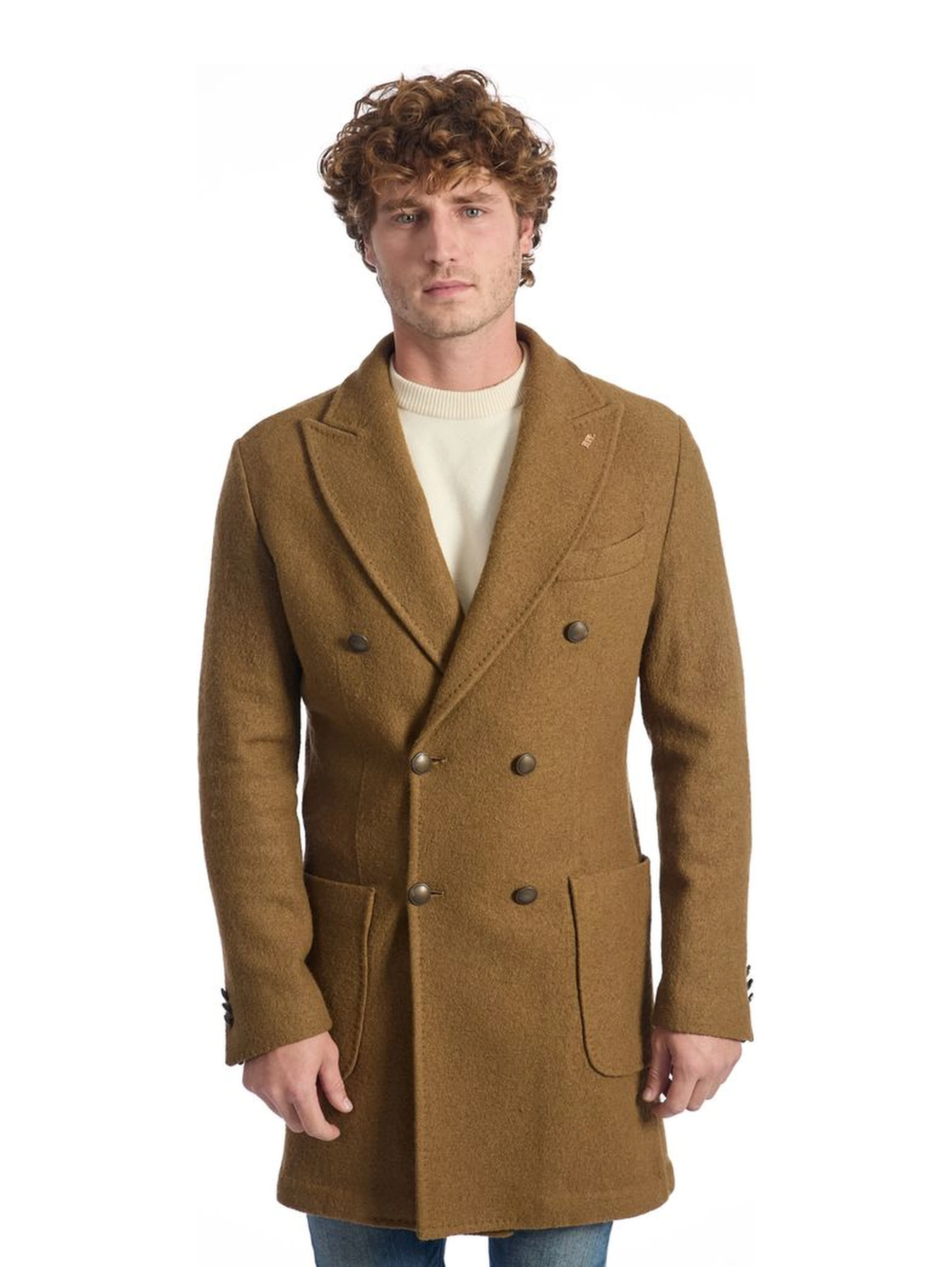 Brown Wool Men's Jacket