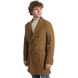 Brown Wool Men's Jacket