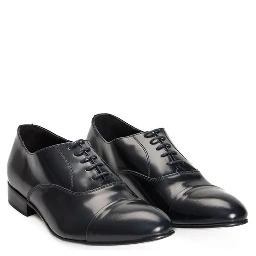 Blue Calfskin Men Loafer