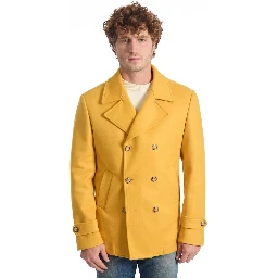 Yellow Wool Men's Jacket