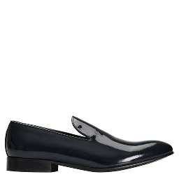 Blue Calfskin Men Loafer
