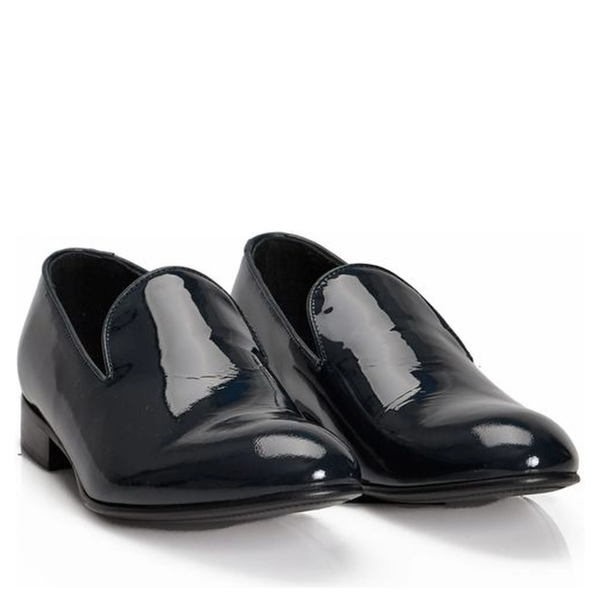 Blue Calfskin Men Loafer