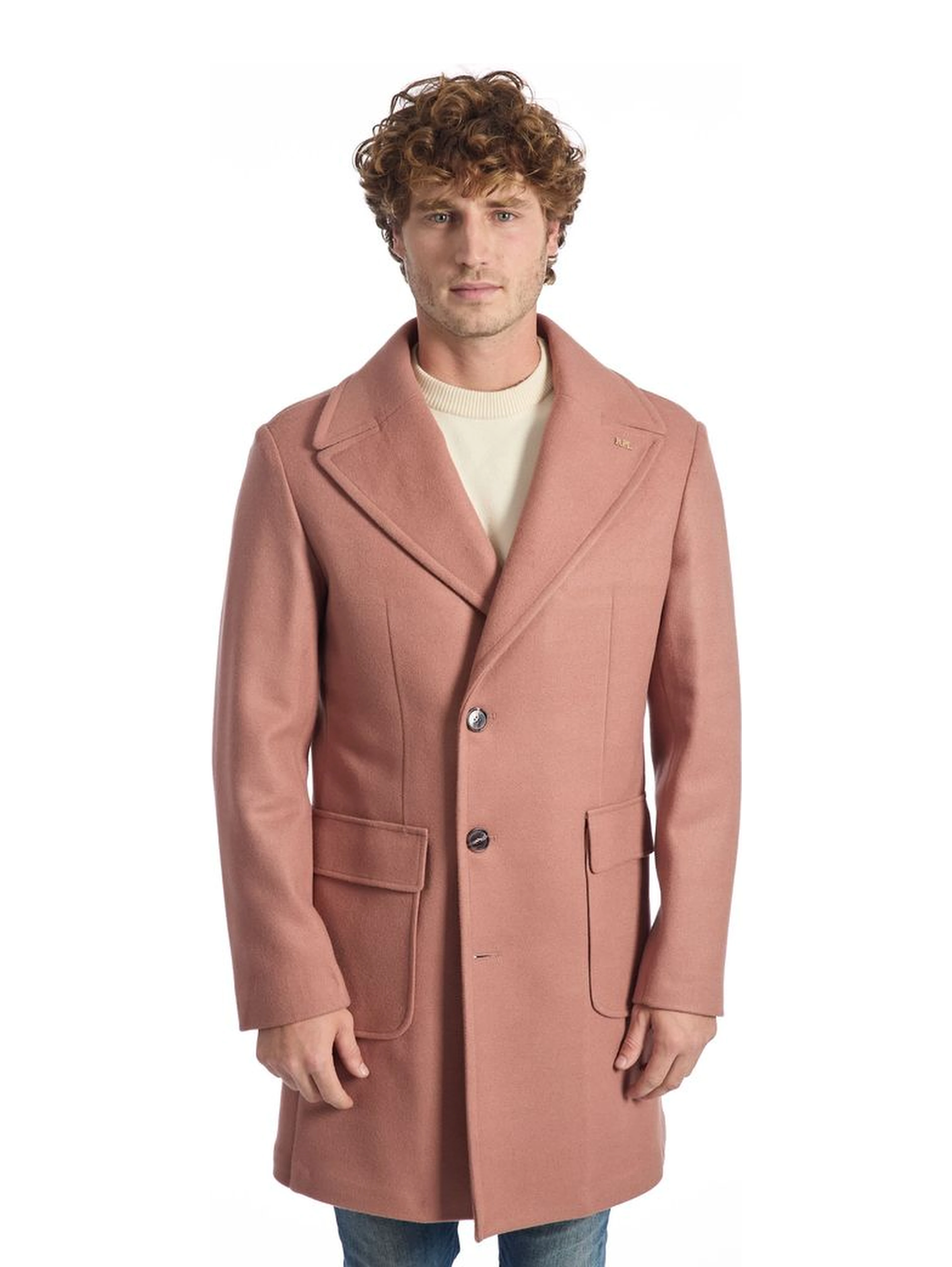 Multicolor Wool Men Jacket