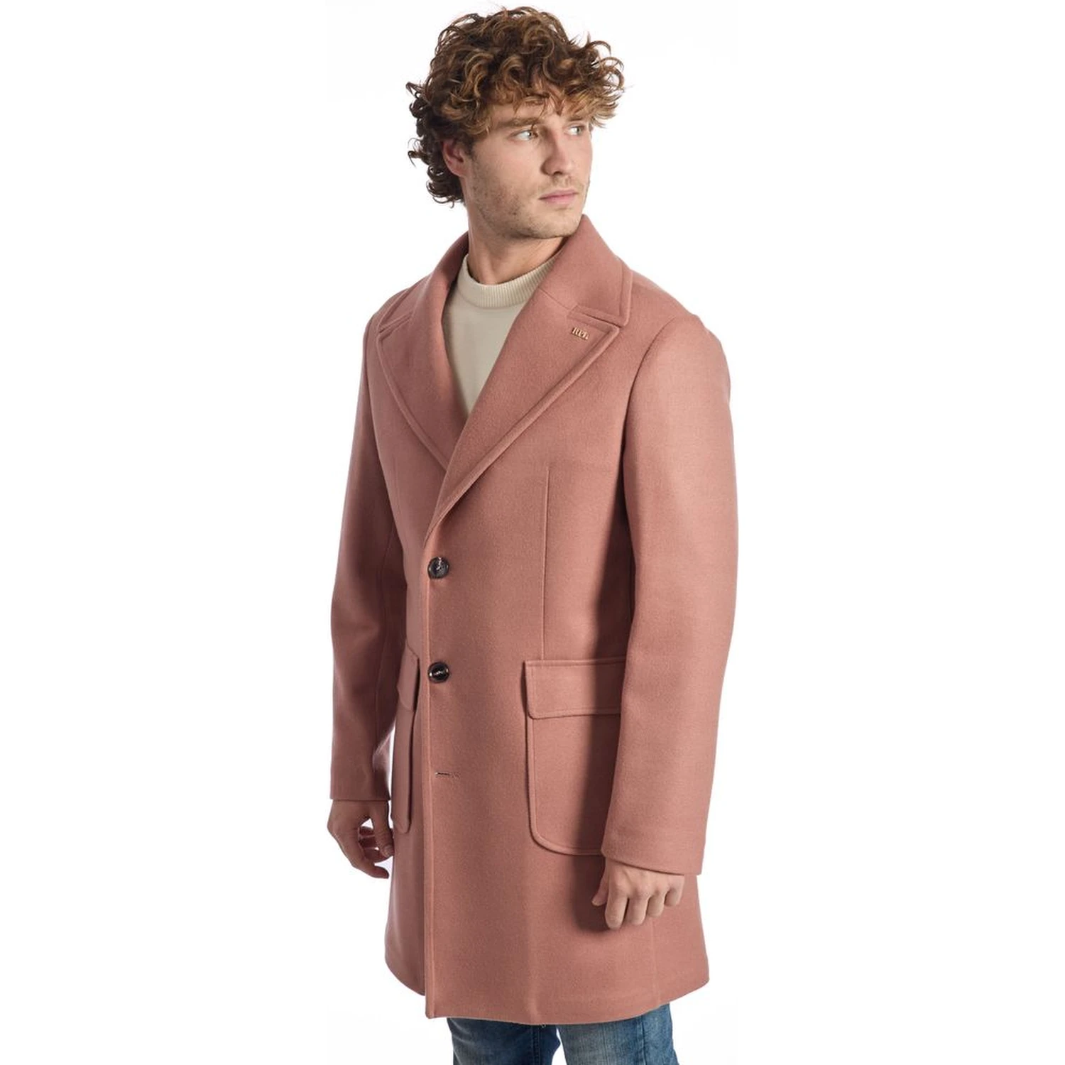 Multicolor Wool Men Jacket