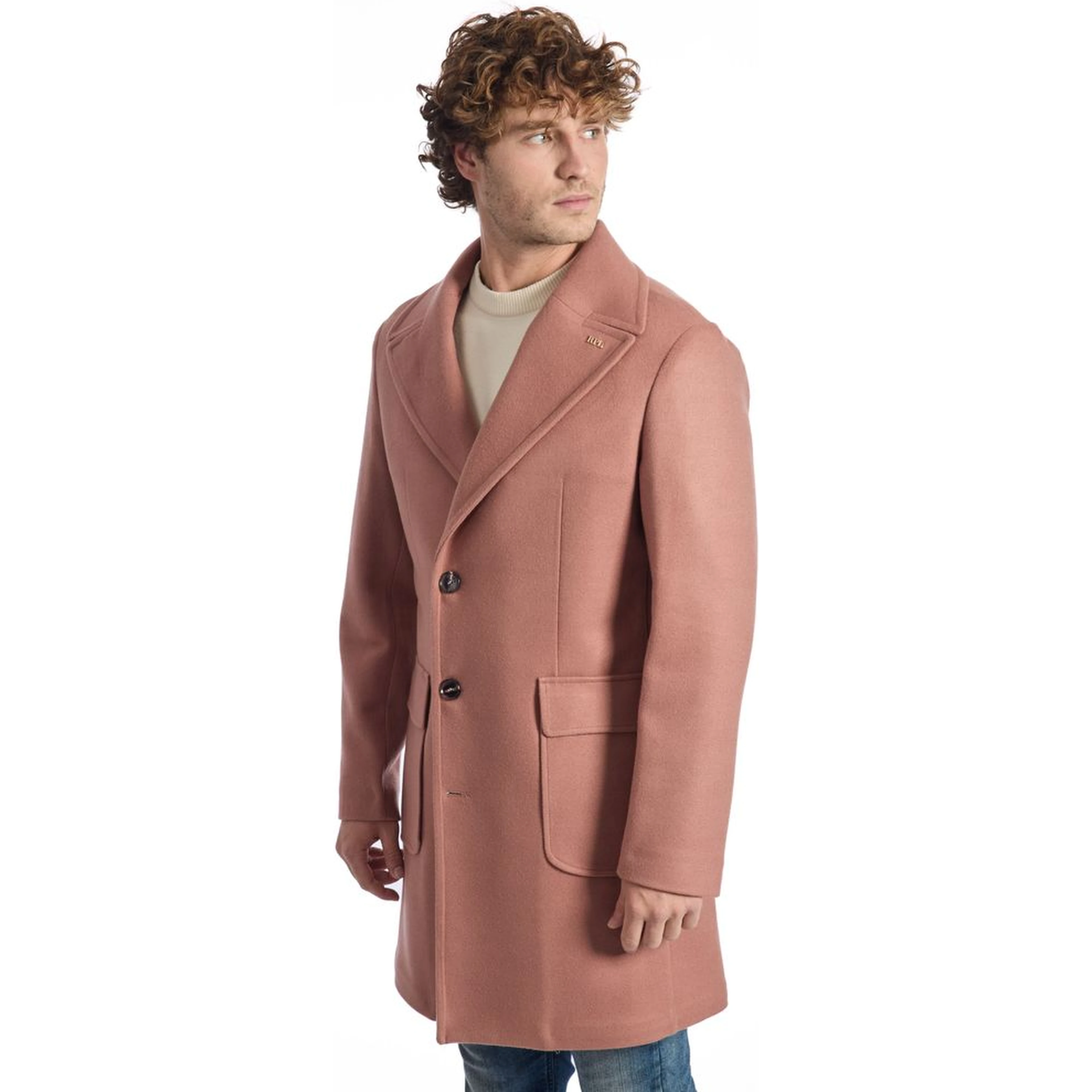 Multicolor Wool Men Jacket