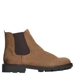 Brown Calfskin Men Boot