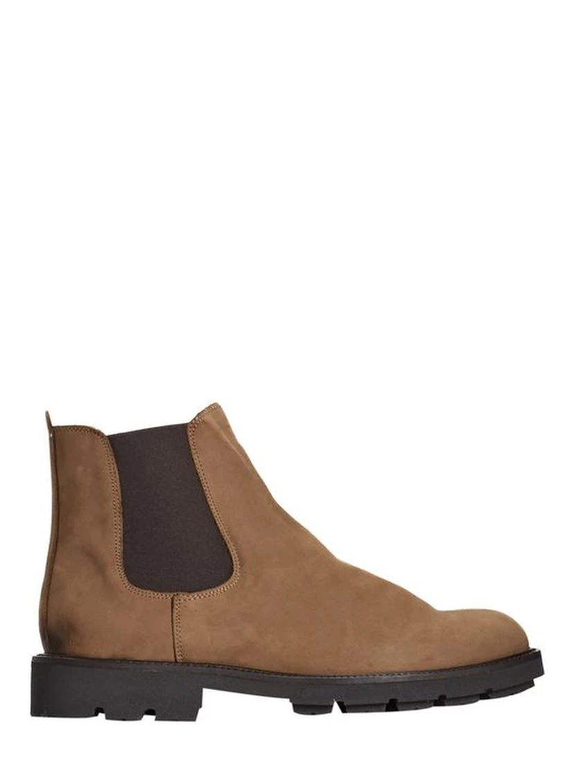 Brown Calfskin Men Boot