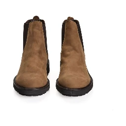 Brown Calfskin Men Boot