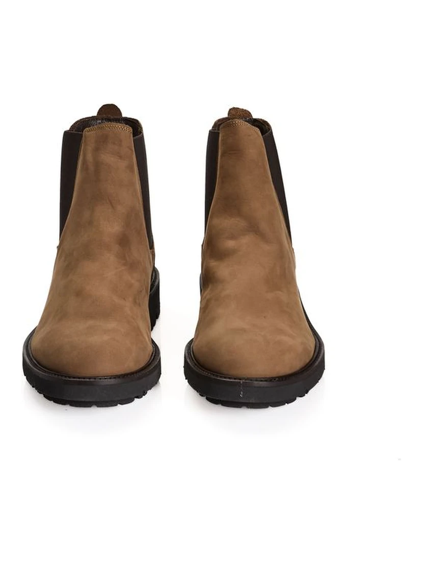 Brown Calfskin Men Boot