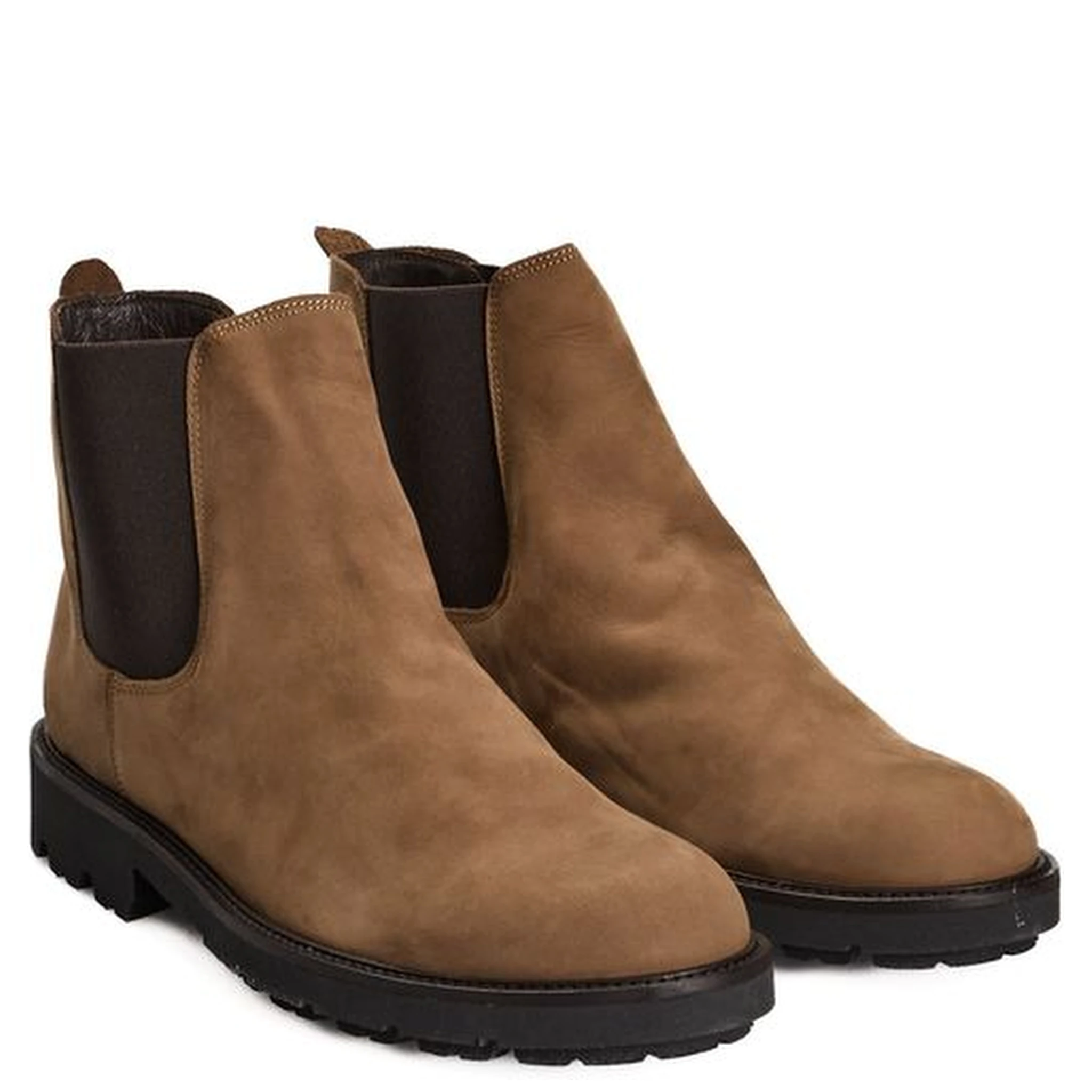 Brown Calfskin Men Boot