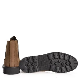 Brown Calfskin Men Boot