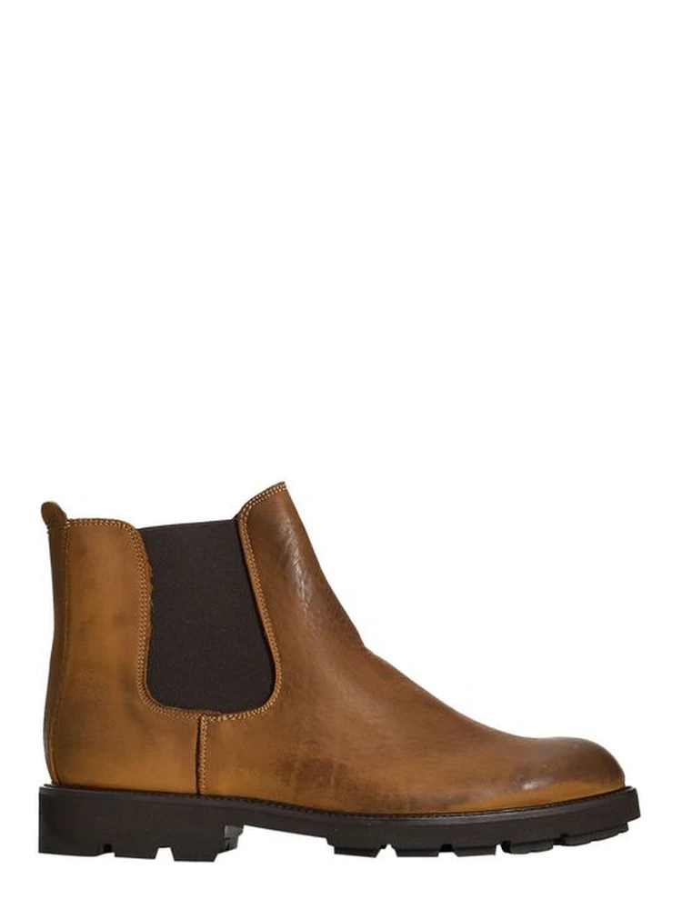 Brown Calfskin Men Boot