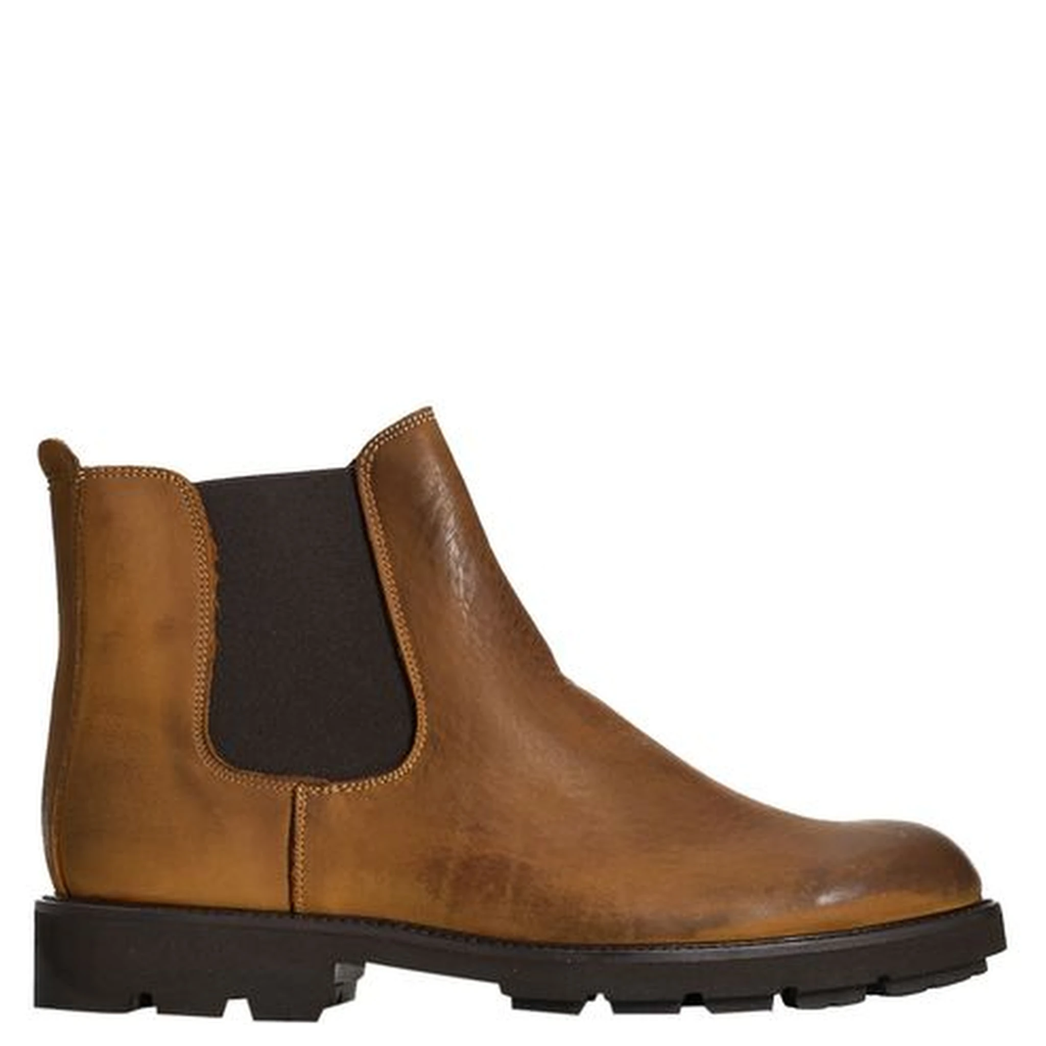 Brown Calfskin Men Boot