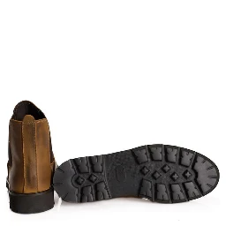 Brown Calfskin Men Boot