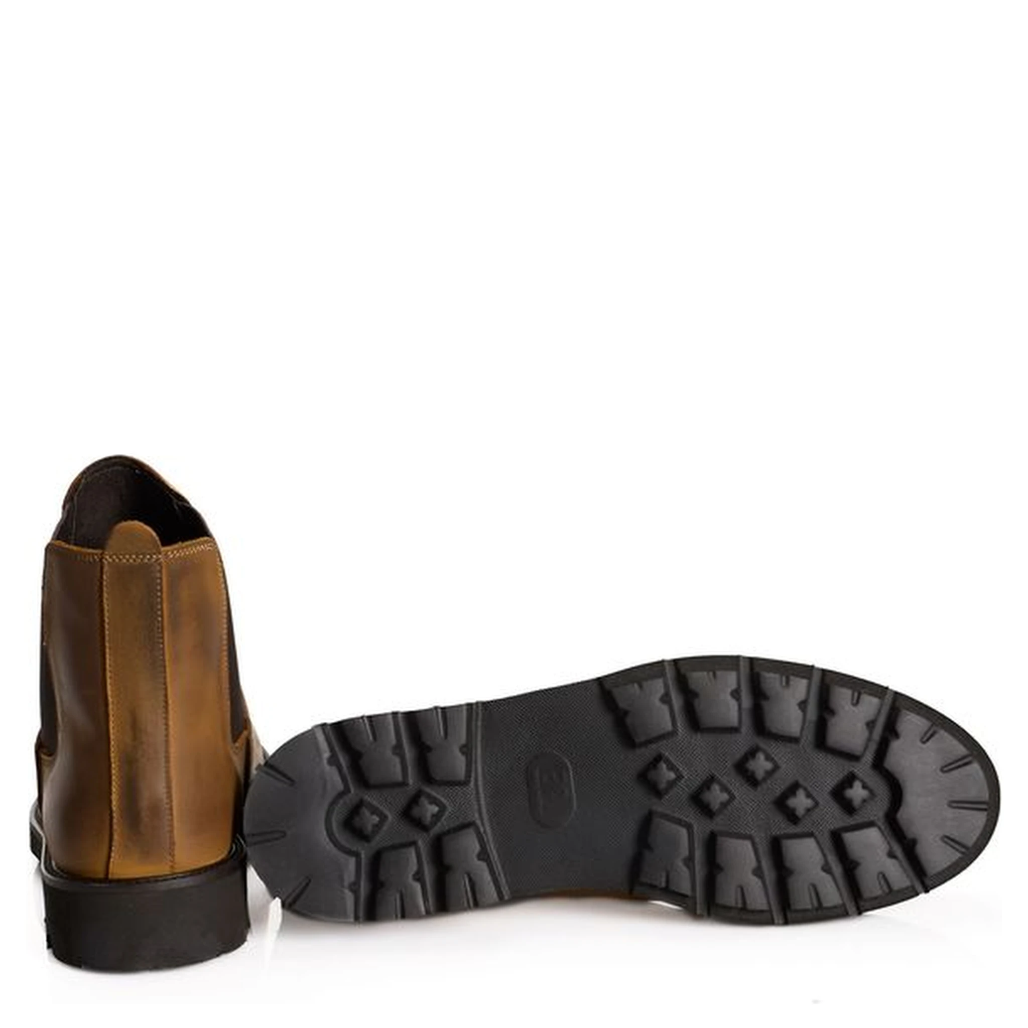 Brown Calfskin Men Boot