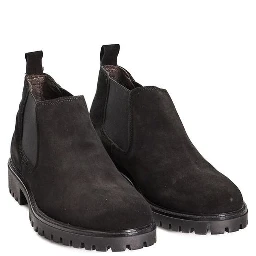 Black Calfskin Men Boot