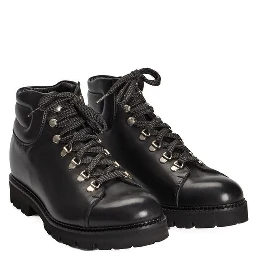 Black Calfskin Men Boot