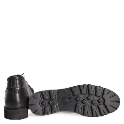 Black Calfskin Men Boot
