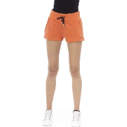 Orange Cotton Women's Sweatshorts