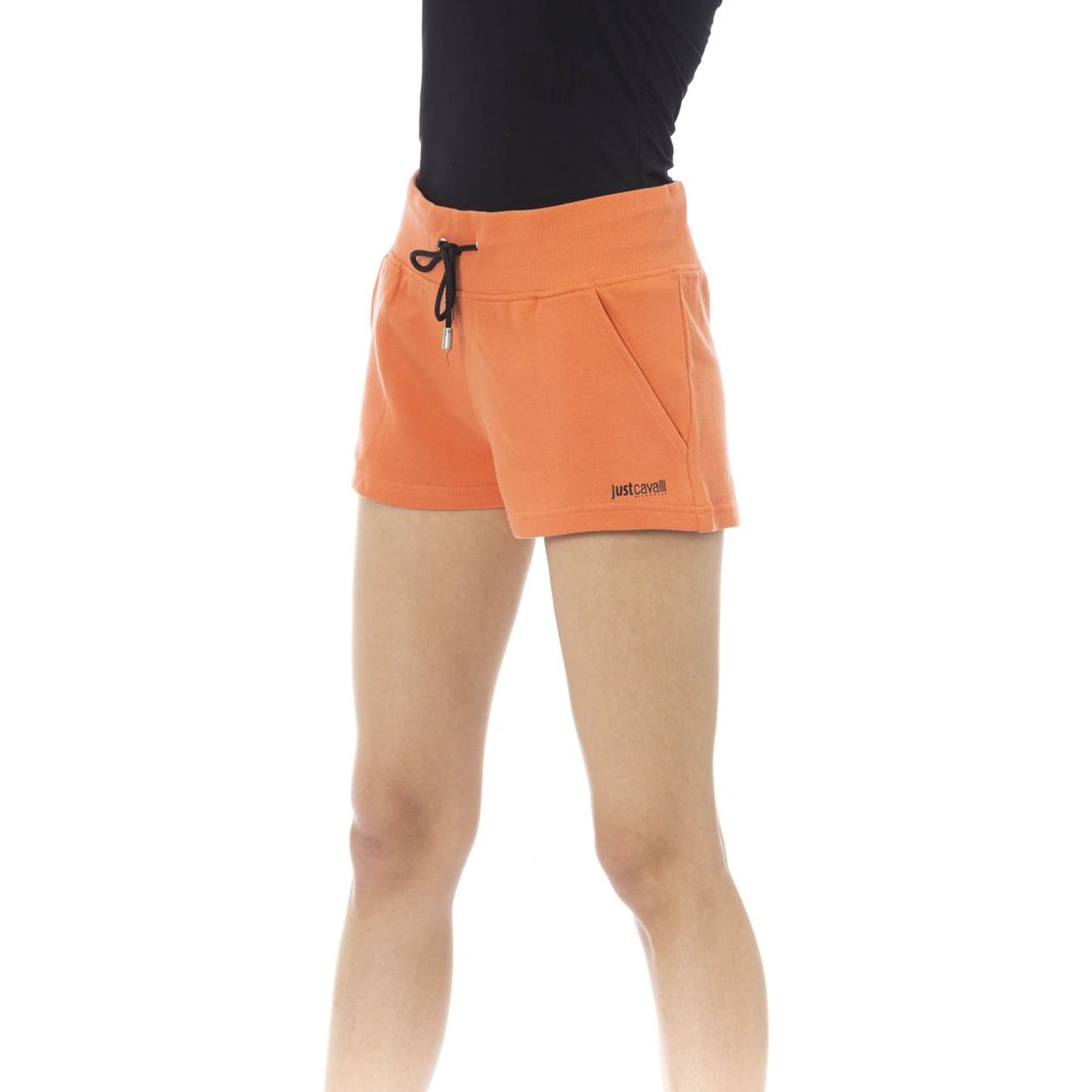 Orange Cotton Women's Sweatshorts