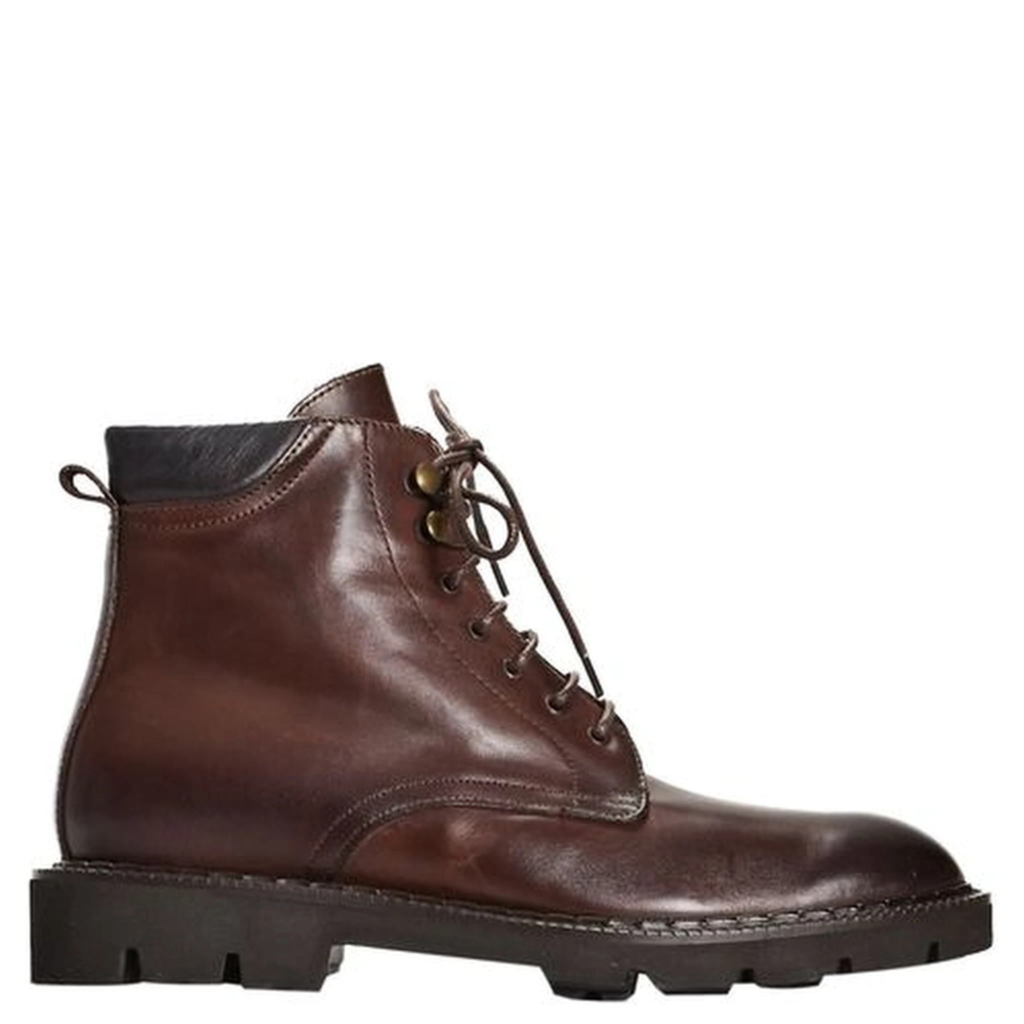 Brown Calfskin Men Boot