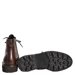 Brown Calfskin Men Boot