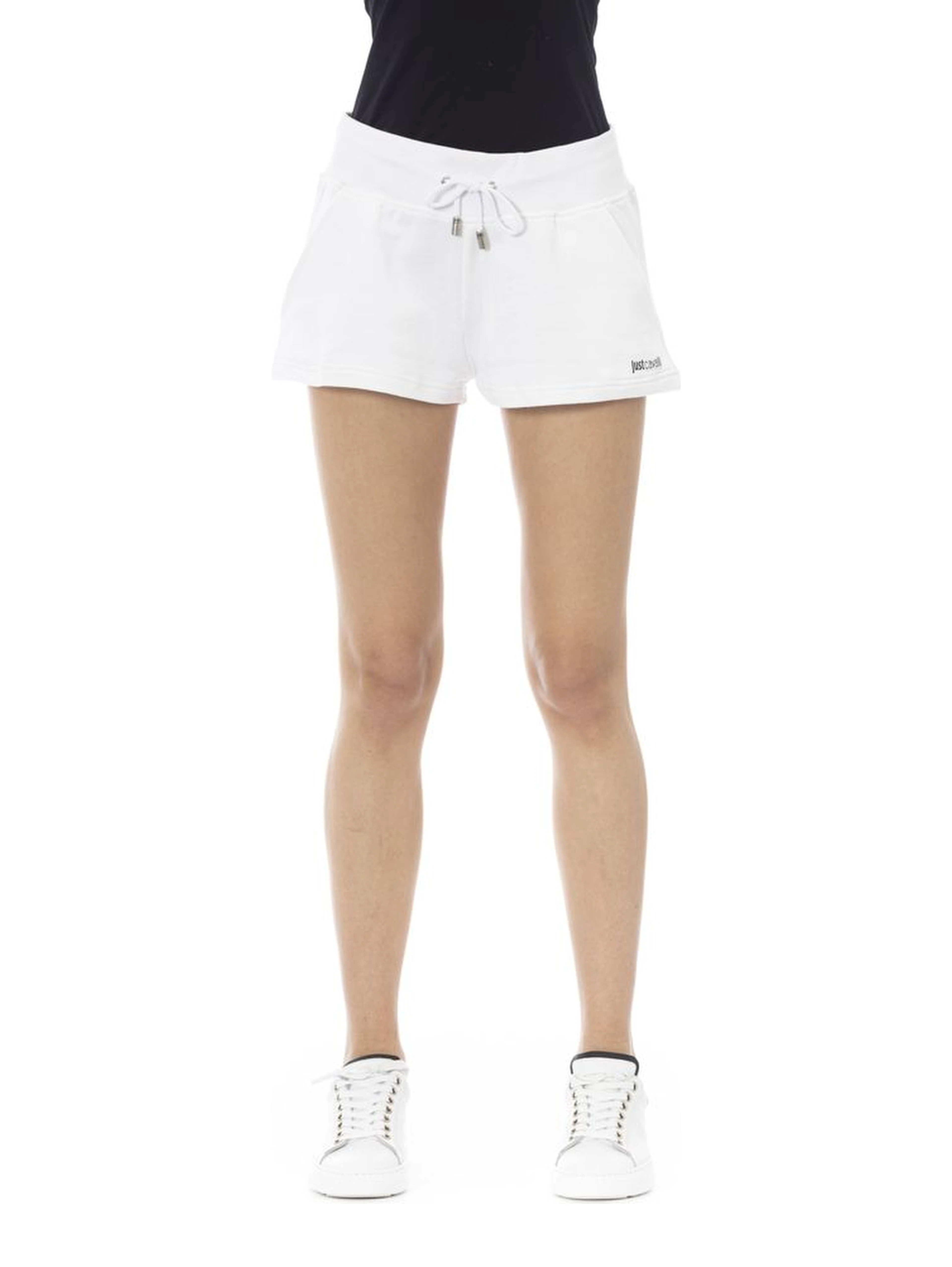 White Cotton Women's Sweatshorts