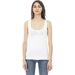 White Viscose Tank Top