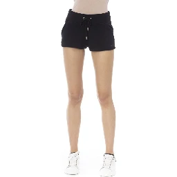 Black Cotton Women Short