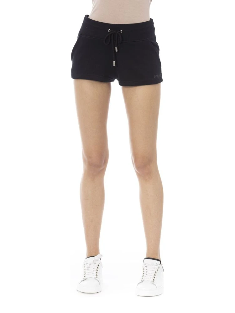 Black Cotton Women Short