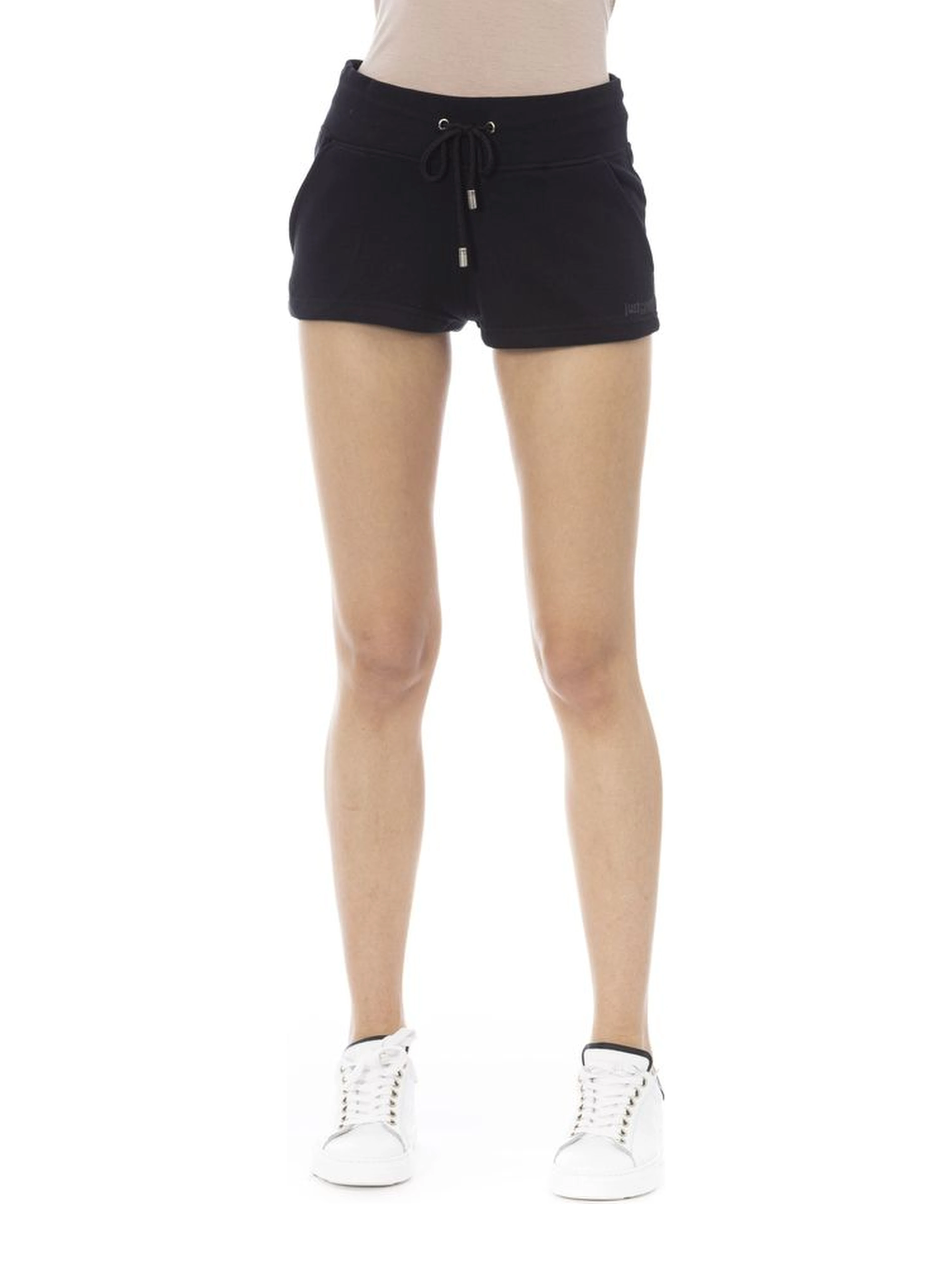 Black Cotton Women Short