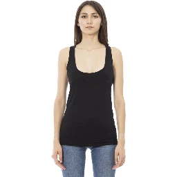 Black Viscose Tank Top