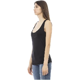 Black Viscose Tank Top