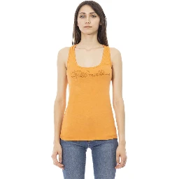 Orange Viscose Tank Top