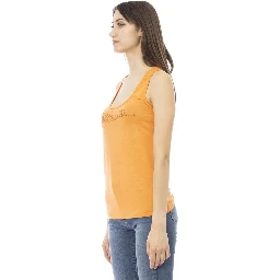 Orange Viscose Tank Top