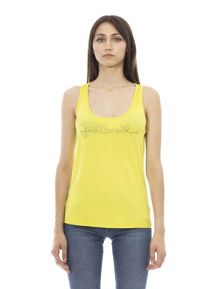 Yellow Viscose Tank Top